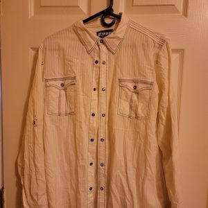 Mens white button up
